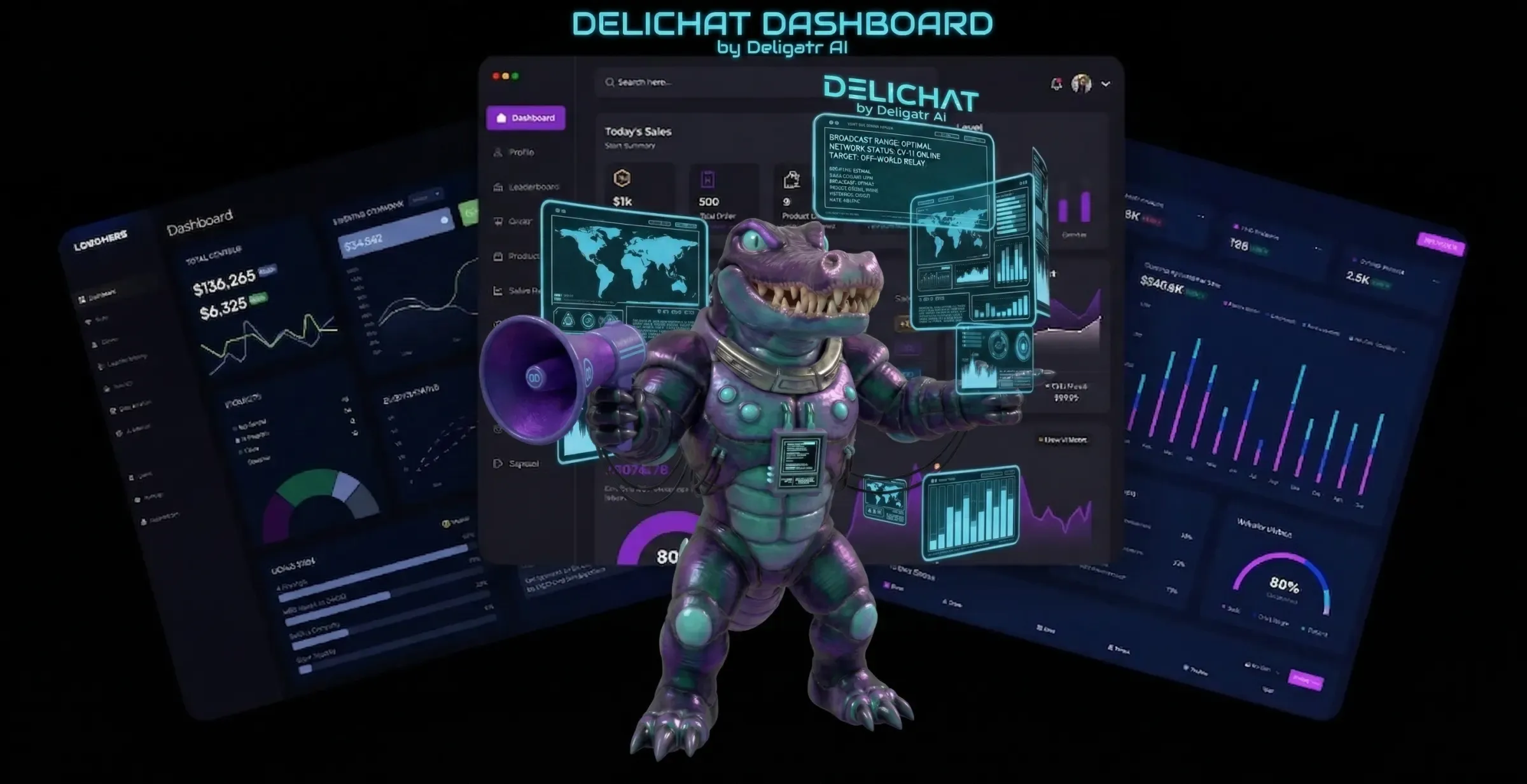 DeliChat dashboard background